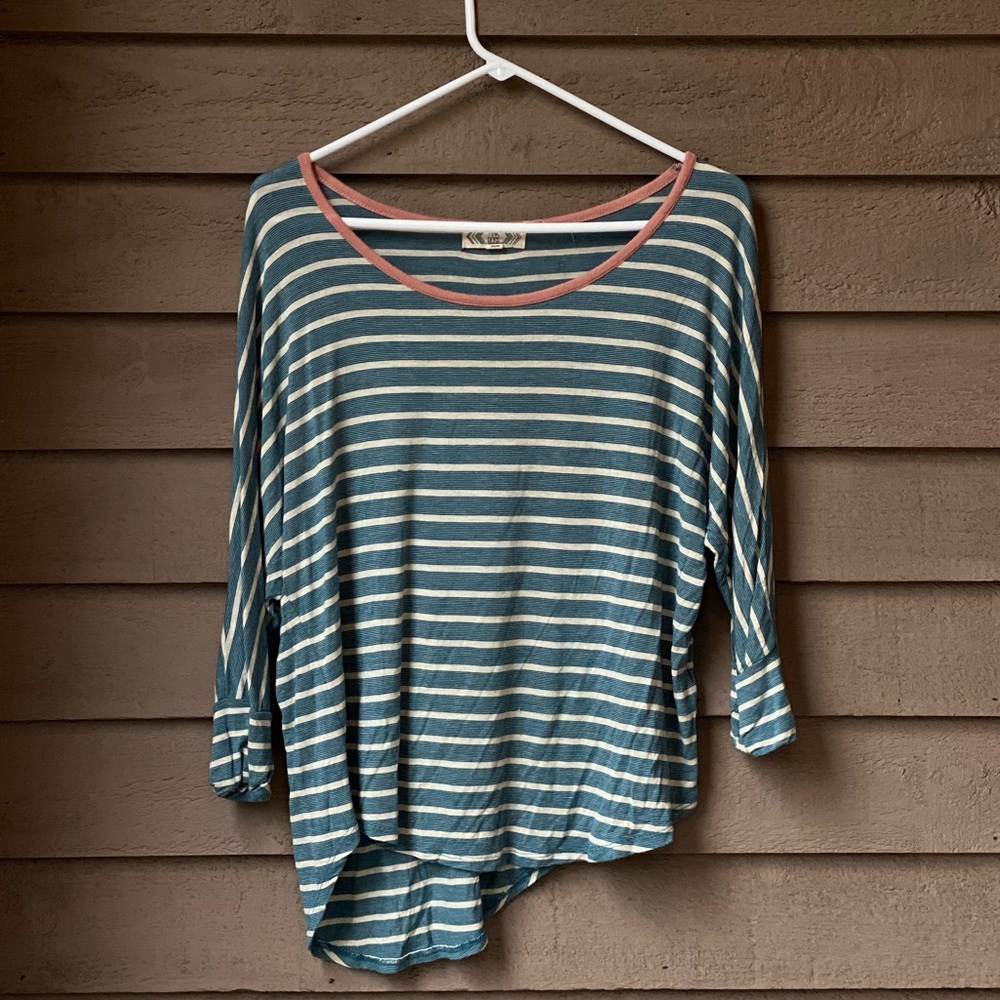 Pink Rose Striped Soft Tee
